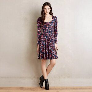 Anthropologie HD in Paris Saraid Dress in Red Motif - sz Small